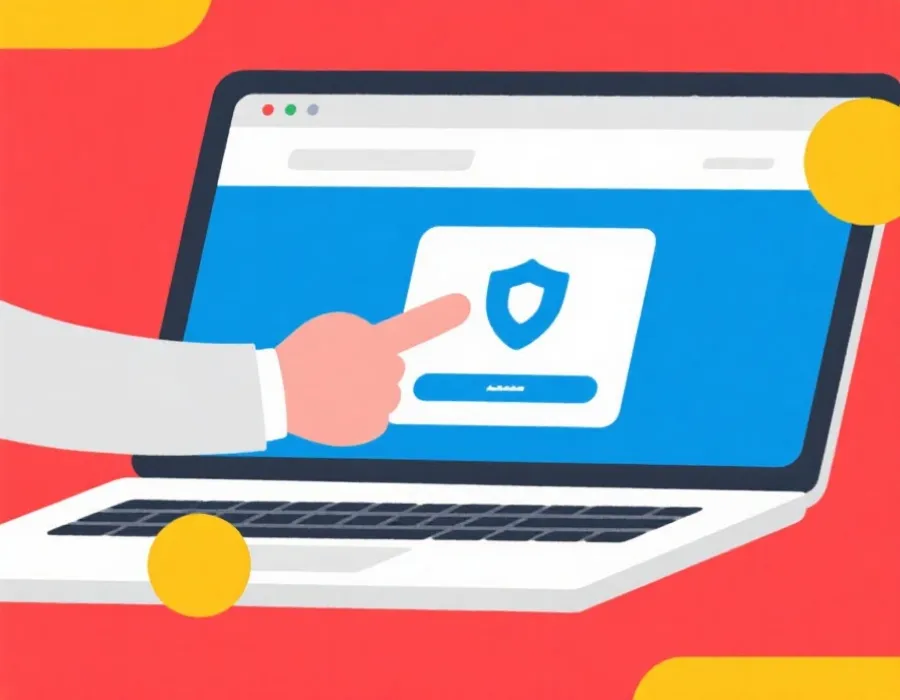 用户查看官网入口流程示意图